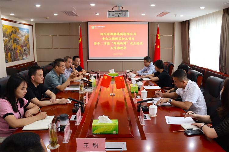 鄧華主持召開集團公司青白江保稅區(qū)加工項目資中 、萬源“兩端兩網(wǎng)”試點建設項目工作推進會